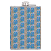 Blue Daisy Heupfles (Achterkant)