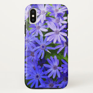Blue Daisy-like Flowers Natuur Fotografie iPhone XS Hoesje