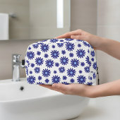 Blue Daisy Pattern Toilettasje