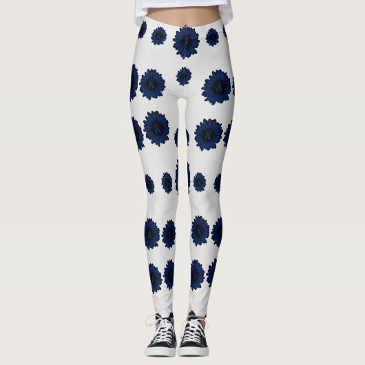 Blue Daisy...RA Leggings (Voorkant)