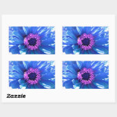 Blue Daisy Rechthoekige Sticker (Vel)