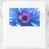 Blue Daisy Rechthoekige Sticker (Tas)