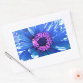Blue Daisy Rechthoekige Sticker (Envelop)