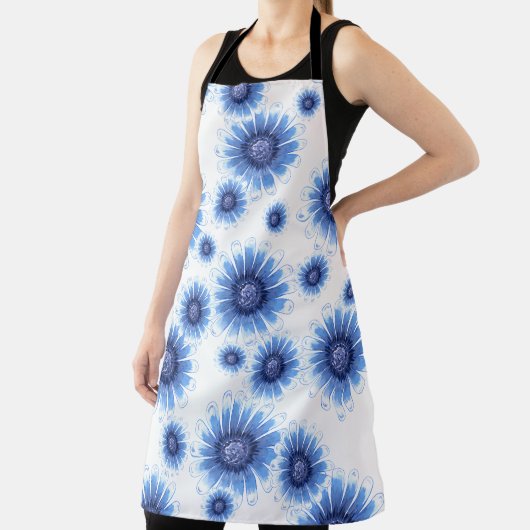 Blue Daisy-Schort Schort (Insitu)