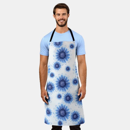 Blue Daisy-Schort Schort (Gedragen)