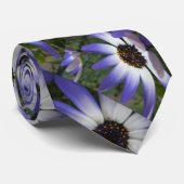 Blue Daisy Stropdas (Opgerold)