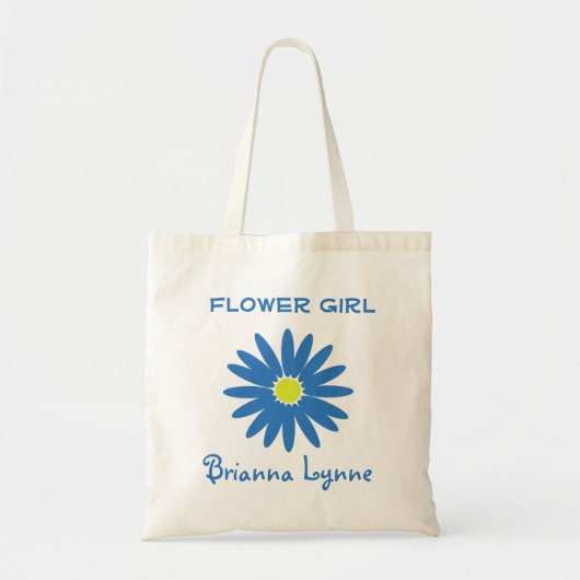 Blue Daisy Tote Bag (Voorkant)