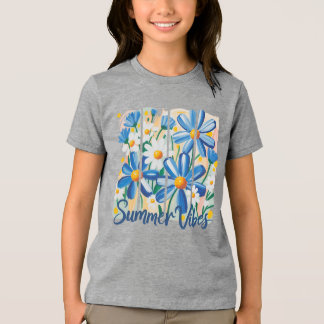 Blue Daisy Tri-Blend Shirt