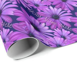 Blue Daisy Wrapping Paper - Aangepast cadeaupapier