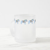 Blue Dala Horse Mok (Voorkant links)