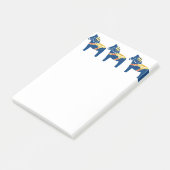 Blue Dala Horse Post Post-it® Notes (Schuin)