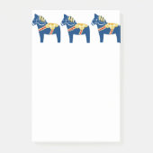 Blue Dala Horse Post Post-it® Notes (Voorkant)
