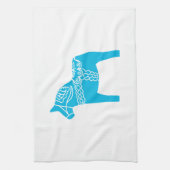 Blue Dala Horse Theedoek (Verticaal)