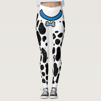 Blue Dalmatian Costume Funny Halloween Dog Mannen  Leggings