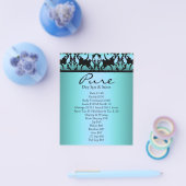 Blue Damask Flyer (Enkel)