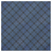 Blue Damask Medallion Pattern Stof (Swatch)