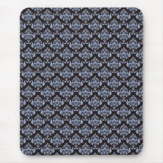 Blue Damask Muismat (Voorkant)