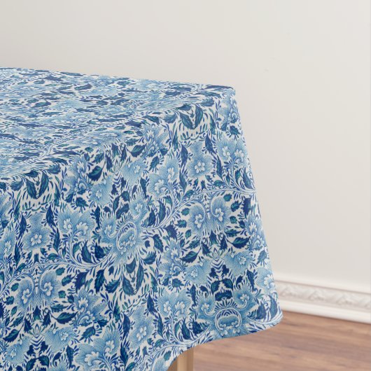 Blue Damask Patroon Tafelkleed (Voorbeeld)