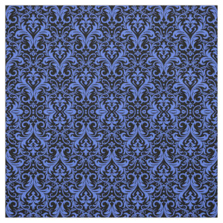 Blue Damask Stof