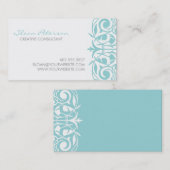 Blue Damask Visitekaartje (Voorkant / Achterkant)