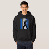 Blue Dance Team Dancing Dancer Believe Motivating  Hoodie (Voorkant volledig)