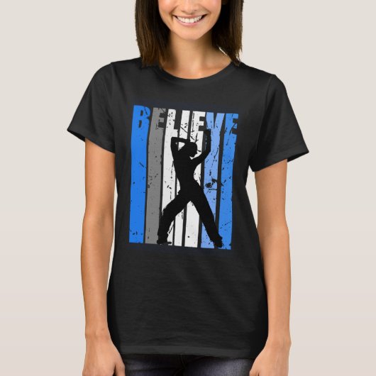 Blue Dance Team Dancing Dancer Believe Motivating  T-shirt (Voorkant)