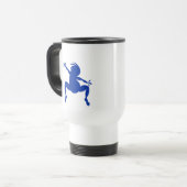 Blue Dancing Kokopelli Reisbeker (Voorkant links)