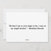 Blue Dark Floral Bonne carte de voeux pour la fête (Dos)