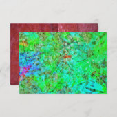 Blue darkness abstract invitation,Abstract blue In Kaart (Voorkant / Achterkant)