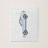 Blue Datsun 240Z Potlood Style Rendering Legpuzzel (Verticaal)