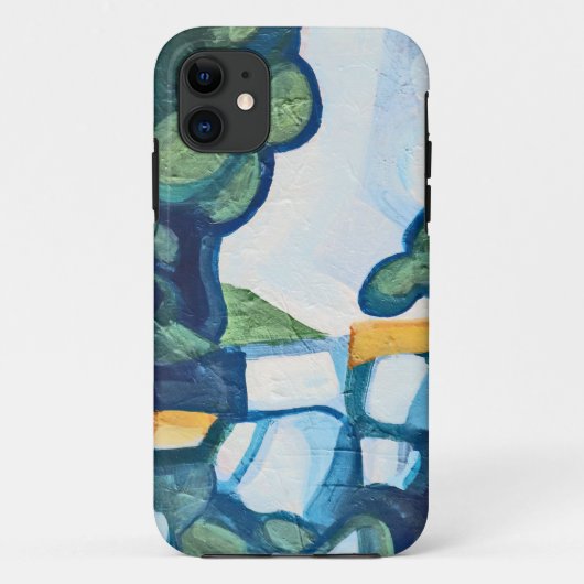 Blue Day Inspirerend landschap Case-Mate iPhone Case (Achterkant)