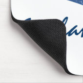 Blue Dazzling Star Curves Mousepad Muismat (Hoek)