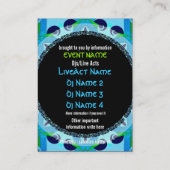 Blue Deco EVENT PARTY Mini Flyers Visitekaartje (Achterkant)