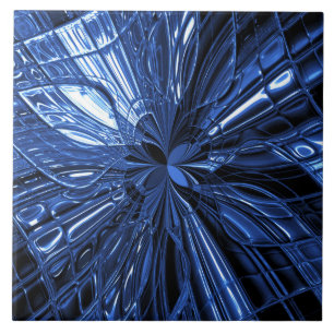 Blue Decorative Ceramic Tile Tegeltje