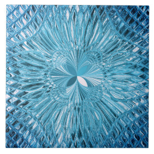 Blue Decorative Ceramic Tile Tegeltje