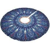 Blue Decorative Christmas Tree Skirt Kerstboom Rok (Gekanteld)