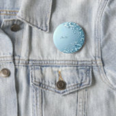 Blue Decorative Floral Button (In situ)