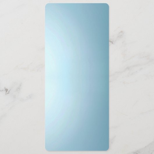 Blue Decorative Floral Menu (Dos)