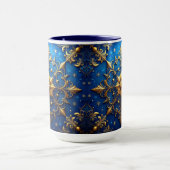 Blue Decorative Holiday Mug (Centre)
