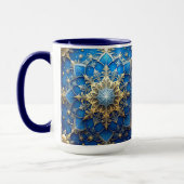 Blue Decorative Holiday Mug (Gauche)