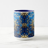 Blue Decorative Holiday Mug (Centre)