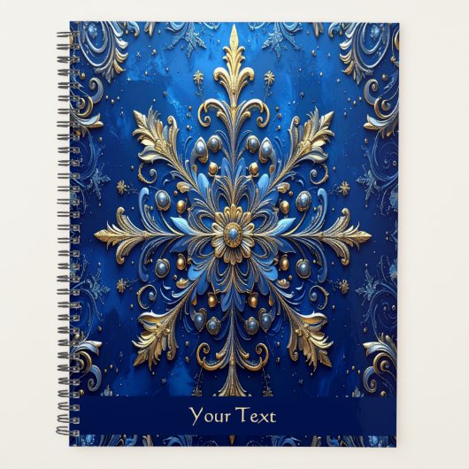 Blue Decorative Holiday Planner (Devant)
