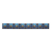Blue Decorative Holiday Satin Ribbon Lint (Voorkant)