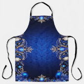 Blue Decorative Holiday Schort (Voorkant)