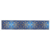 Blue Decorative Holiday Table Runner Medium Tafelloper (Horizontaal)