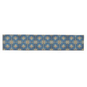 Blue Decorative Holiday Table Runner Medium Tafelloper (Horizontaal)