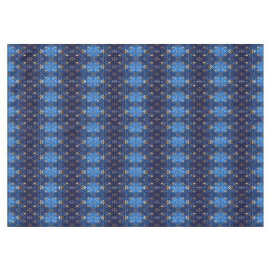 Blue Decorative Holiday Tablecloth Tafelkleed (Voorkant (Horizontaal))