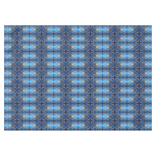 Blue Decorative Holiday Tablecloth Tafelkleed (Voorkant (Horizontaal))