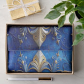 Blue Decorative Holiday Tissue Paper Tissuepapier (Geschenk)