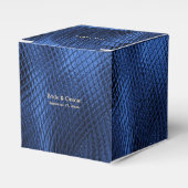 Blue Decorative Modern Favor Box Bedankdoosjes (Voorkant Zijde)